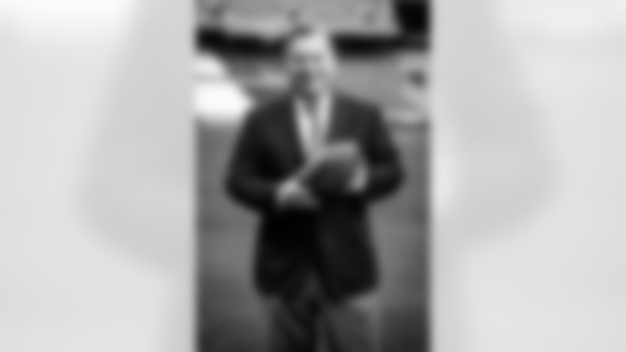 2022 Browns Gameday Radio team photoshoot at FirstEnergy Stadium on April 27, 2022.