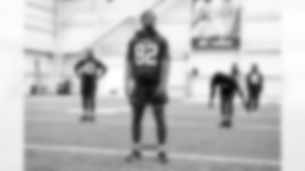 Wide receiver Malcolm Johnson (82) during a workout on the first day of Rookie Minicamp at CrossCountry Mortgage Campus on May 9, 2025.
