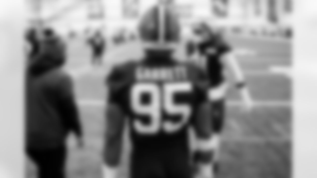 Defensive end Myles Garrett (95) during practice at CrossCountry Mortgage Campus on December 11, 2025.