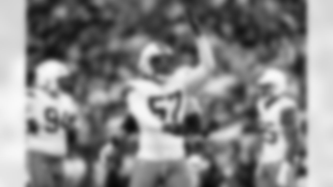 Defensive end Isaiah McGuire (57) during a NFL football game between the Cleveland Browns and Las Vegas Raiders on November 23, 2025 at Allegiant Stadium. The Browns won 24-10.