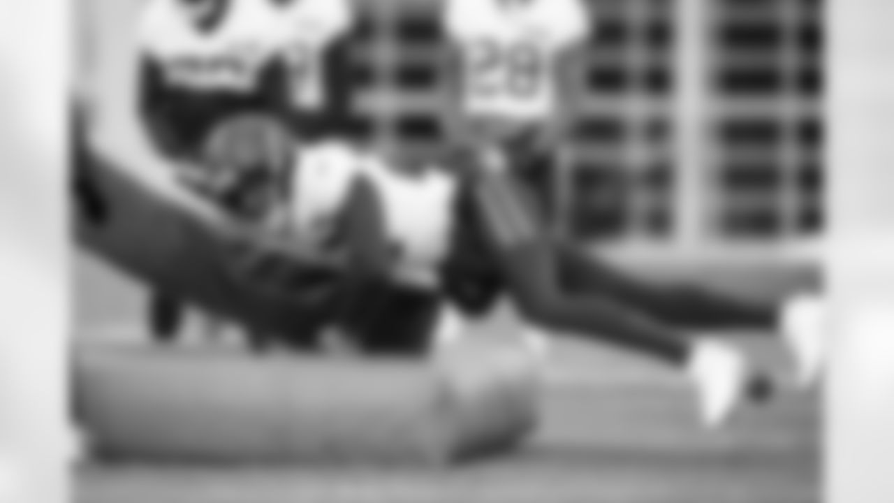 Cornerback Sam Webb (27) during practice at CrossCountry Mortgage Campus on December 3, 2025.