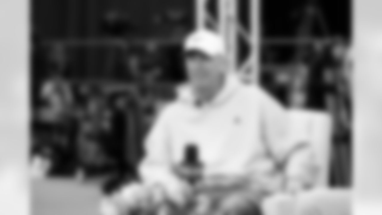 Head Coach Todd Monken speaks to the media at the 2026 NFL Combine on February 25, 2026 in Indianapolis, Indiana.