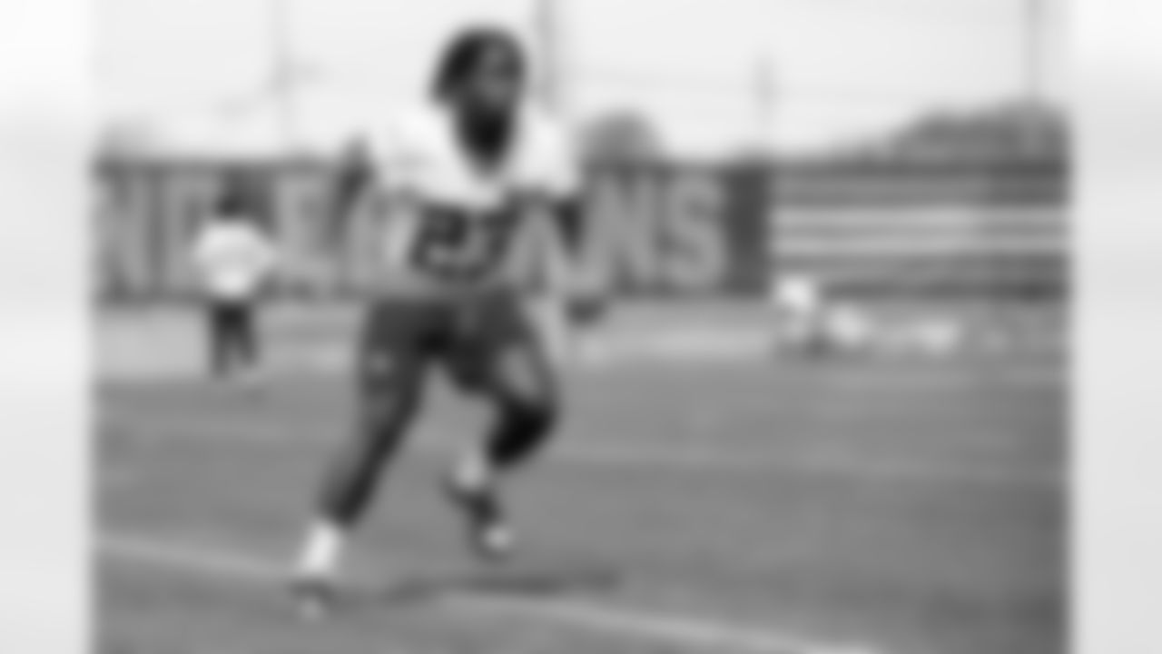 Safety Damontae Kazee (23) during fieldwork in Phase II of the offseason at CrossCountry Mortgage Campus on May 12, 2025.