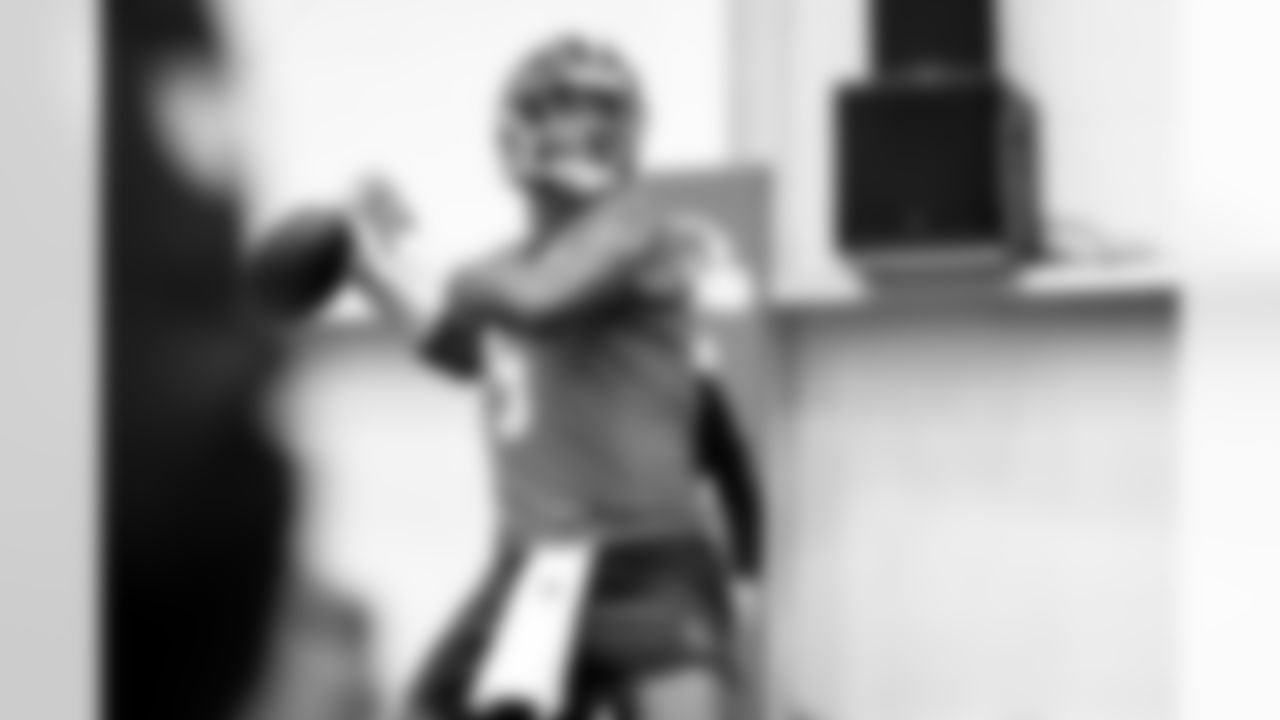 Quarterback Jameis Winston (5) during practice at CrossCountry Mortgage Campus on December 5, 2024.