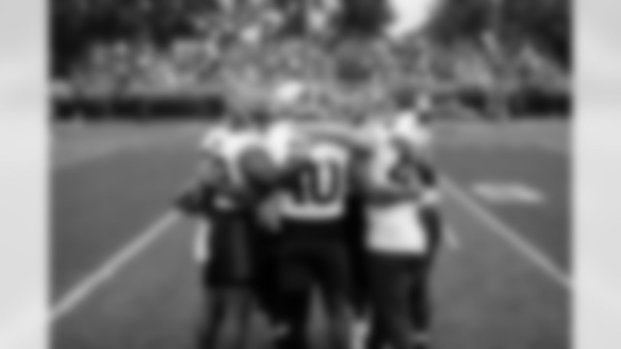 The linebackers during Day 3 of Training Camp at CrossCountry Mortgage Campus on July 25, 2025.