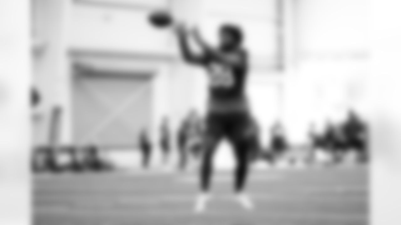 Tight end Harold Fannin Jr. (88) during fieldwork in Phase II of the offseason at CrossCountry Mortgage Campus on May 15, 2025.