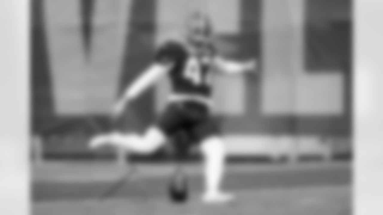 Kicker Andre Szmyt (47) during Day 18 of Training Camp at CrossCountry Mortgage Campus on August 26, 2025.