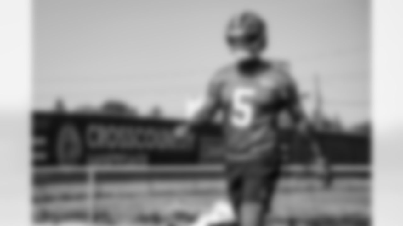 Quarterback Jameis Winston (5) during OTA 1 at CrossCountry Mortgage Campus on May 21, 2024.