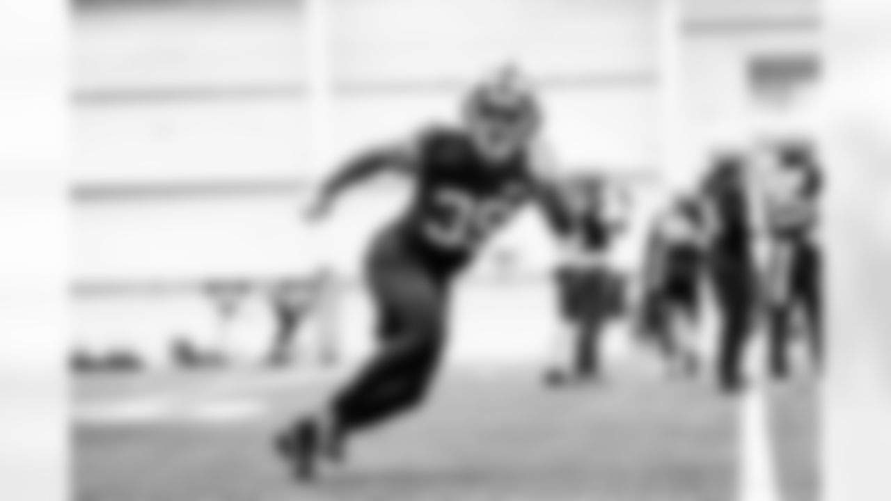 Linebacker Khaleke Hudson (39) during practice at CrossCountry Mortgage Campus on December 5, 2024.