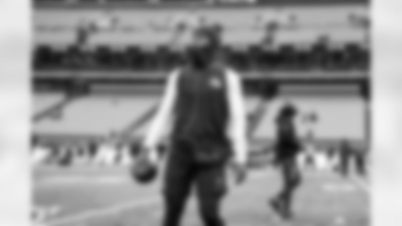 Quarterback Shedeur Sanders (12) before a NFL football game between the Tennessee Titans and Cleveland Browns on December 7, 2025 at Huntington Bank Field.