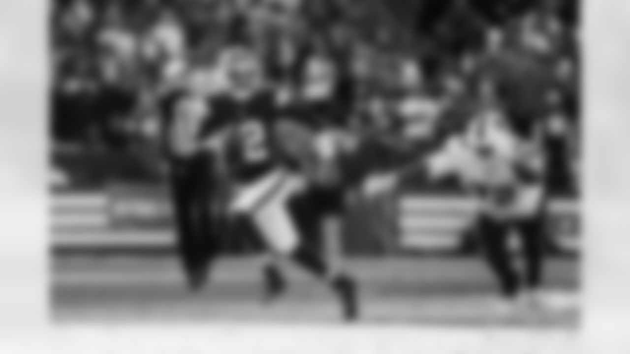 Quarterback Shedeur Sanders (12) during a NFL football game between the Buffalo Bills and Cleveland Browns on December 21, 2025 at Huntington Bank Field.