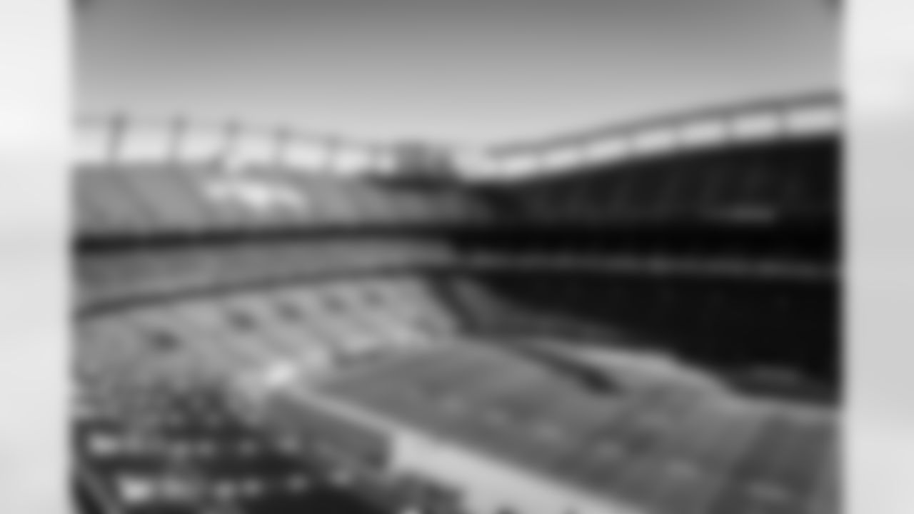 The stadium before a NFL football game between the Cleveland Browns and Denver Broncos on November 26, 2023 at Empower Field at Mile High.