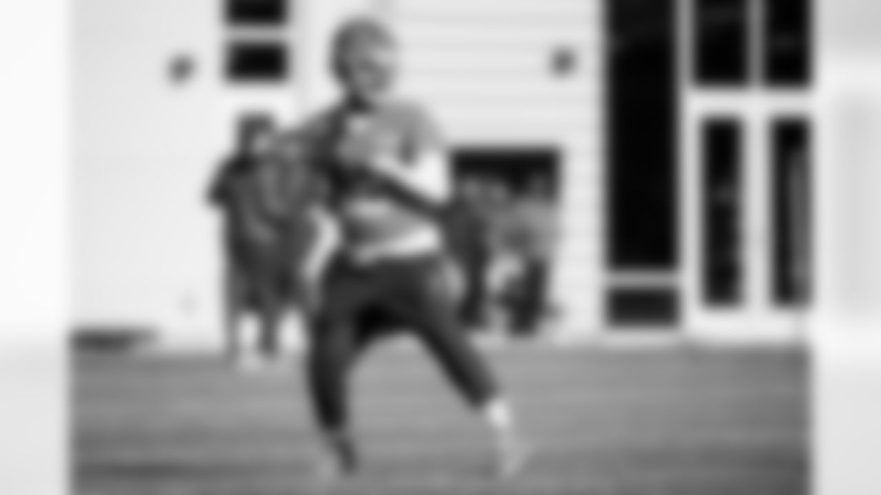 Quarterback Shedeur Sanders (12) during practice at CrossCountry Mortgage Campus on December 18, 2025.