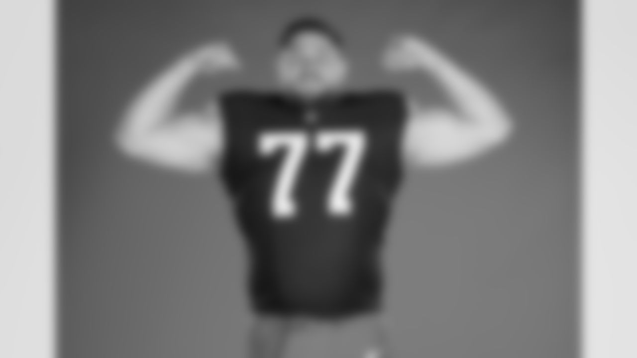 Offensive guard Wyatt Teller (77) during 2025 Media Day at CrossCountry Mortgage Campus on June 9, 2025.