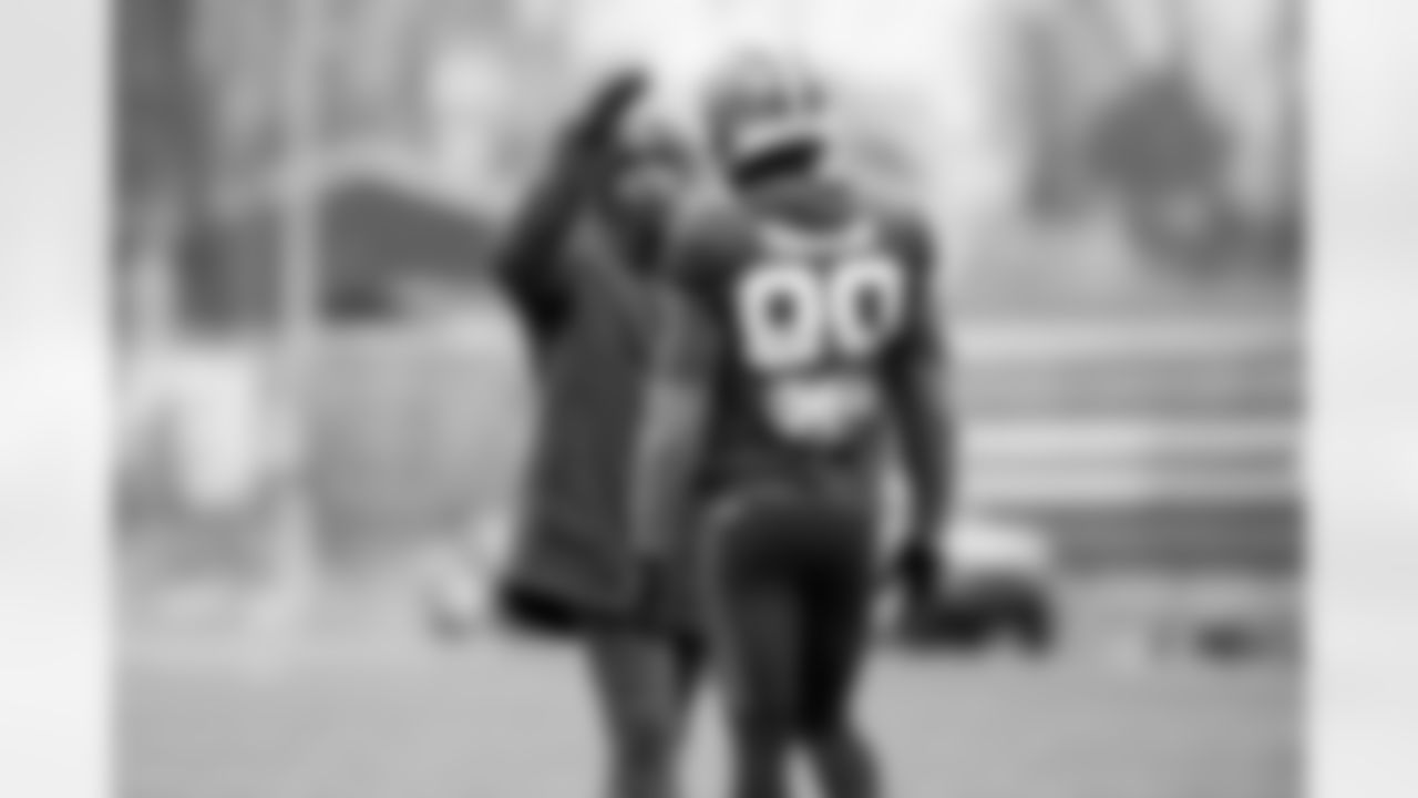 Assistant Wide Receivers Coach Stephen Bravo-Brown during practice at CrossCountry Mortgage Campus on November 26, 2025.