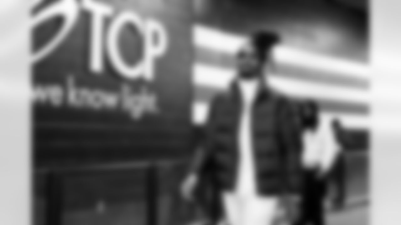 Safety Rayshawn Jenkins (5) before a NFL football game between the Buffalo Bills and Cleveland Browns on December 21, 2025 at Huntington Bank Field.