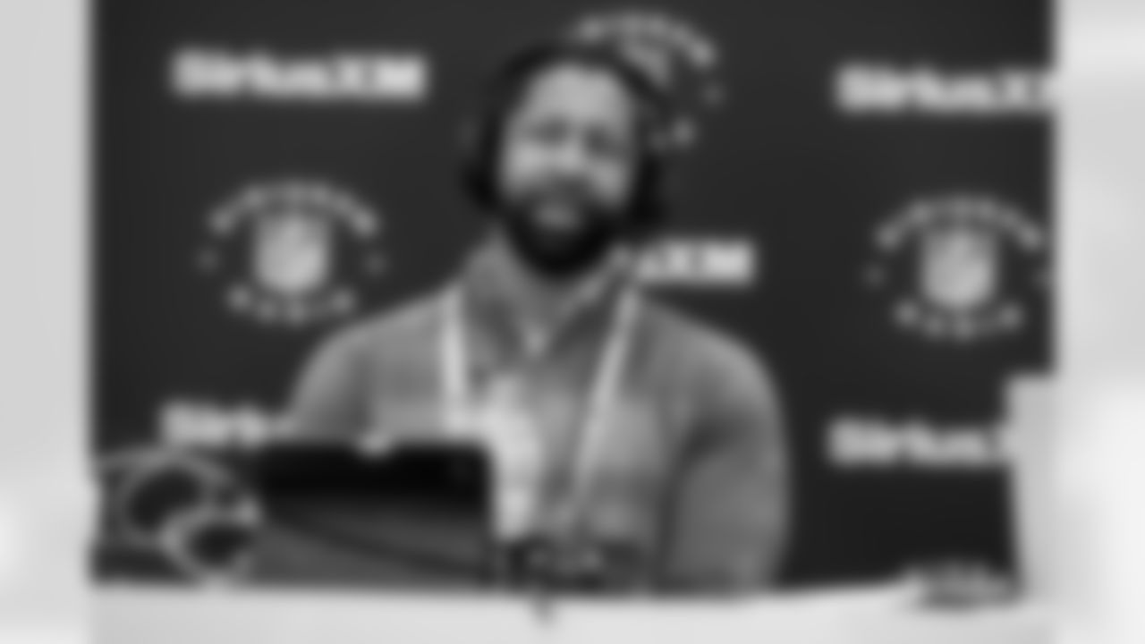 Executive Vice President of Football Operations and General Manager Andrew Berry speaks to the media at the 2026 NFL Combine on February 24, 2026 in Indianapolis, Indiana.