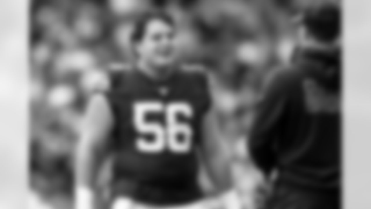 Center Luke Wypler (56) during a NFL football game between the Minnesota Vikings and Cleveland Browns on October 5, 2025 at Tottenham Hotspur Stadium. The Browns lost 17-21.