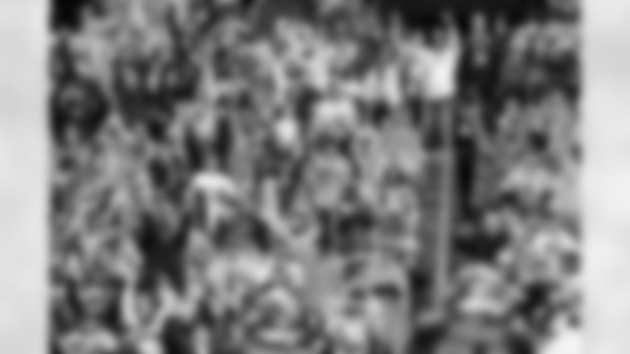Fans during a NFL football game between the Miami Dolphins and Cleveland Browns on October 19, 2025 at Huntington Bank Field.