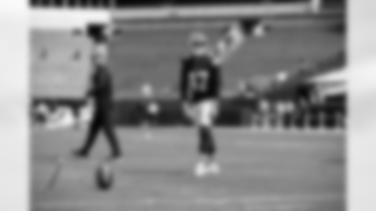 Kicker Andre Szmyt (47) before a preseason NFL football game between the Cleveland Browns and Philadelphia Eagles on August 16, 2025 at Lincoln Financial Field.