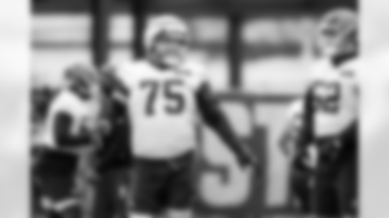 Offensive guard Joel Bitonio (75) during practice at CrossCountry Mortgage Campus on November 3, 2025.