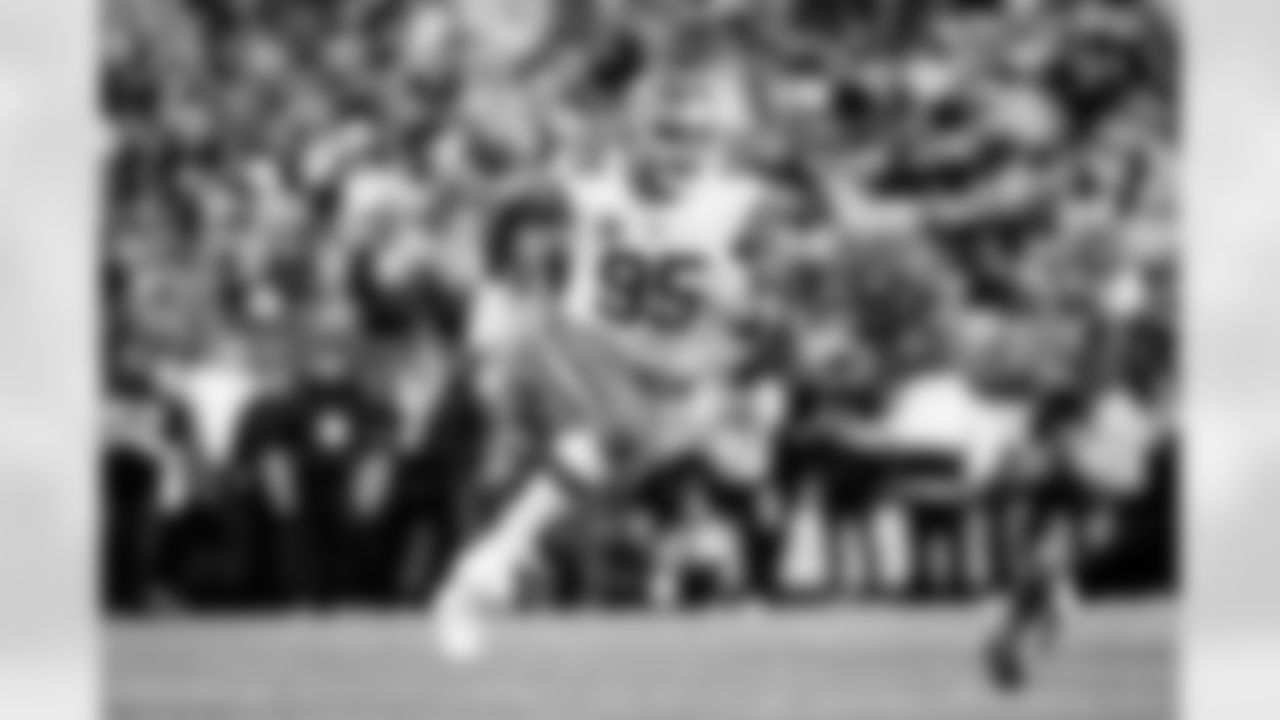 Defensive end Myles Garrett (95) during a NFL football game between the Cleveland Browns and Pittsburgh Steelers on December 8, 2024 at Acrisure Stadium. The Browns lost 14-27.