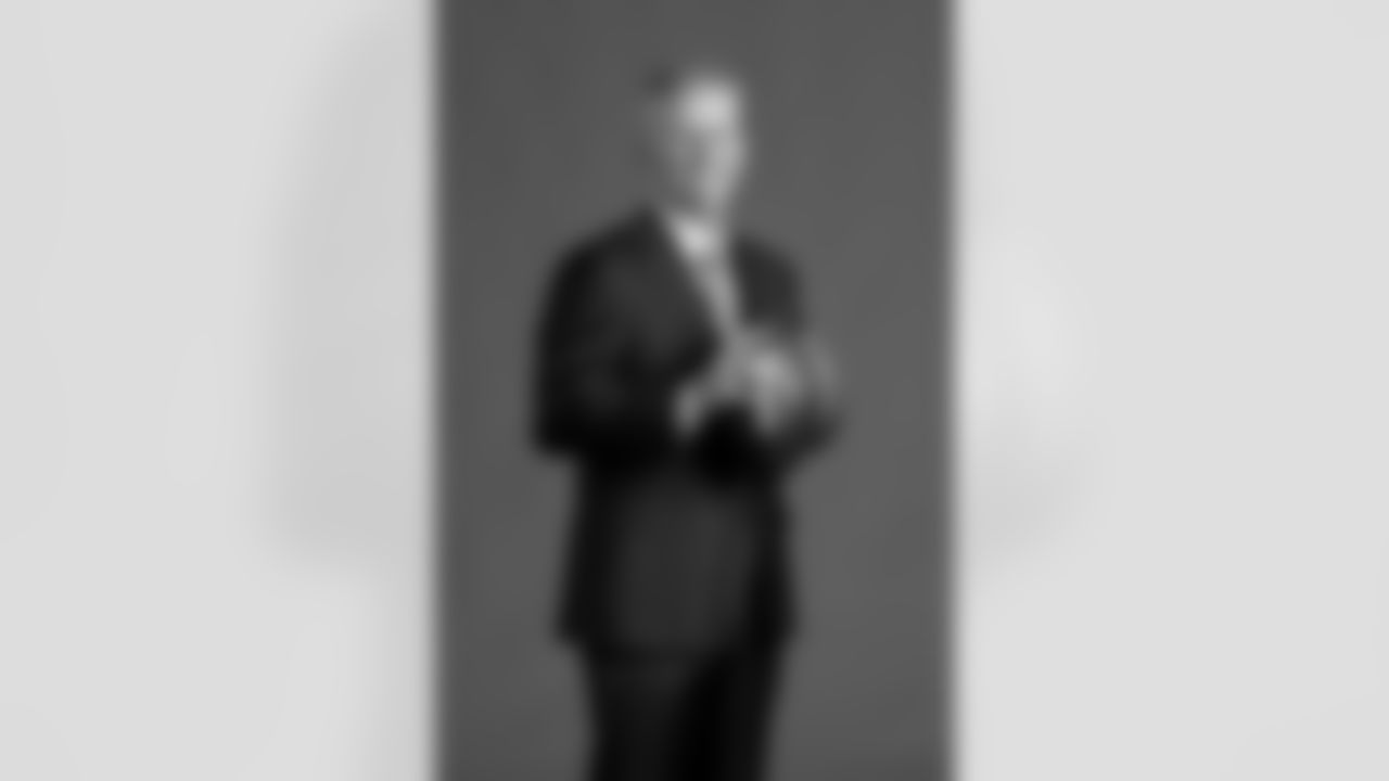 Head Coach Todd Monken poses for a portrait after his introductory press conference at CrossCountry Mortgage Campus on February 3, 2026.