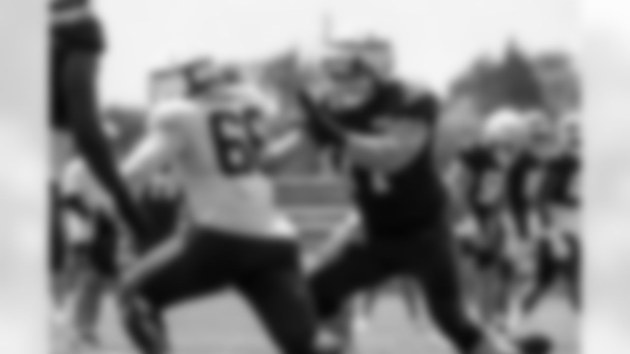 Offensive guard Wyatt Teller (77) during Day 5 of Training Camp at CrossCountry Mortgage Campus on July 28, 2025.