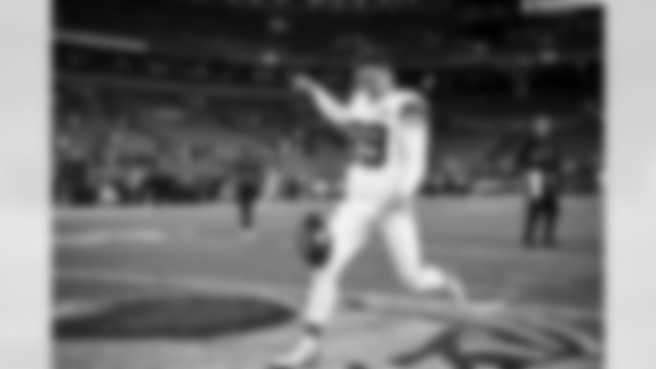 Punter Matt Haack (39) before a NFL football game between the New York Jets and Cleveland Browns on Thursday Night Football on December 28, 2023 at Cleveland Browns Stadium.