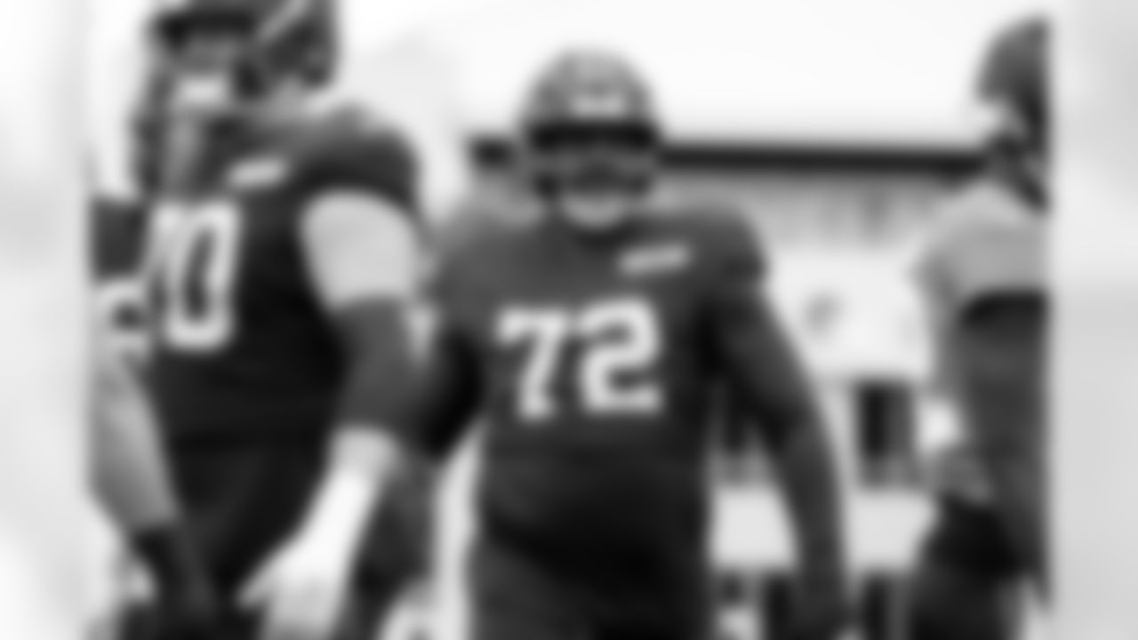 Offensive tackle KT Leveston (72) during practice at CrossCountry Mortgage Campus on October 15, 2025.