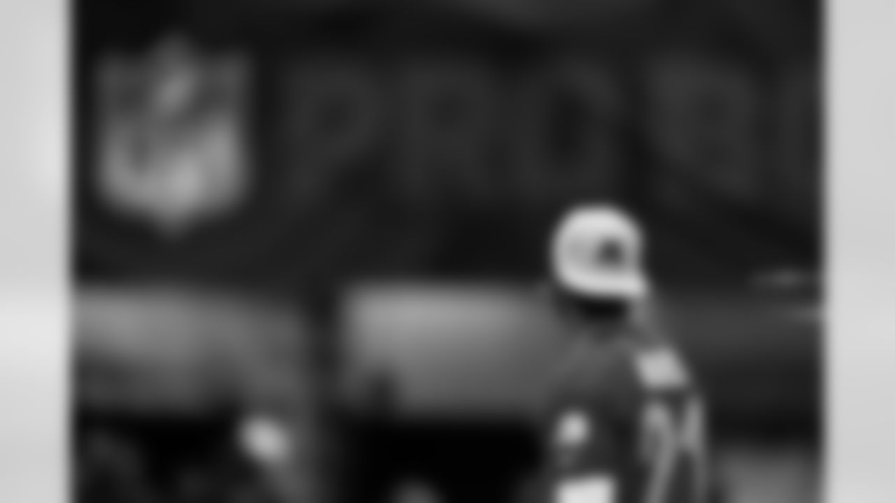 Cornerback Denzel Ward (21) during the second AFC Pro Bowl Practice at the Moscone Center in San Francisco on February 2, 2026.