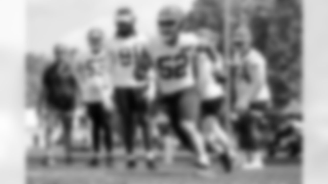 Defensive end Elerson G. Smith (52) during the first day of mandatory minicamp at CrossCountry Mortgage Campus on June 10, 2025.