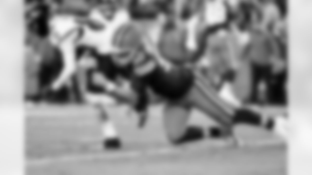 Long snapper Rex Sunahara (50) during a NFL football game between the Baltimore Ravens and Cleveland Browns on November 16, 2025 at Huntington Bank Field.