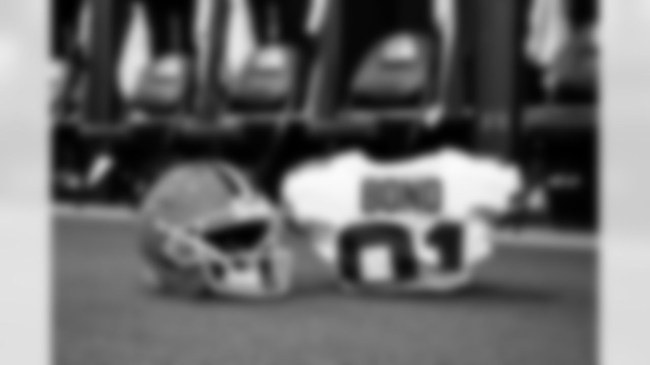 The locker room before a preseason NFL football game between the Los Angeles Rams and Cleveland Browns on August 23, 2025 at Huntington Bank Field.
