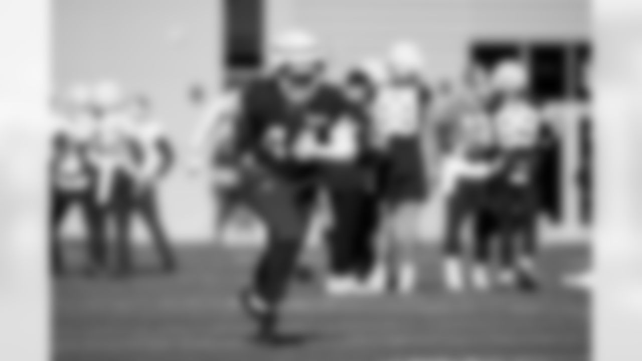 Tight end Harold Fannin Jr. (44) during practice at CrossCountry Mortgage Campus on November 13, 2025.