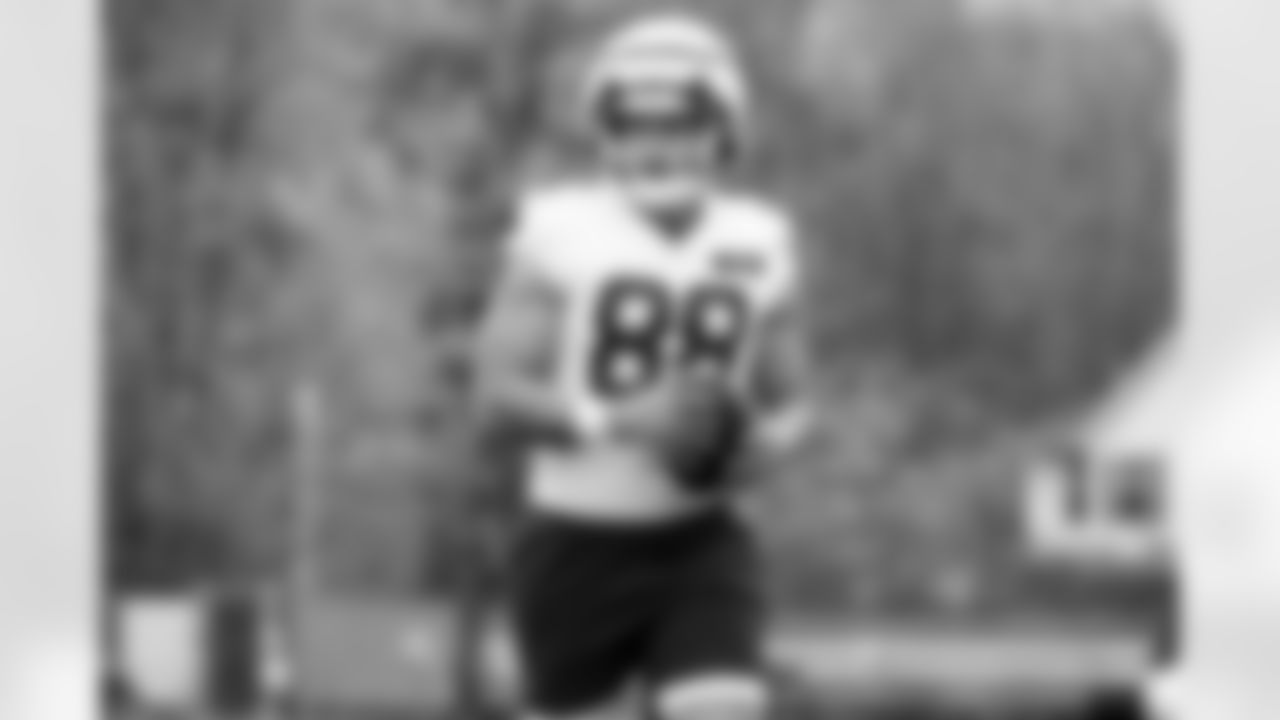 Tight end Caden Prieskorn (88) during practice at CrossCountry Mortgage Campus on November 3, 2025.