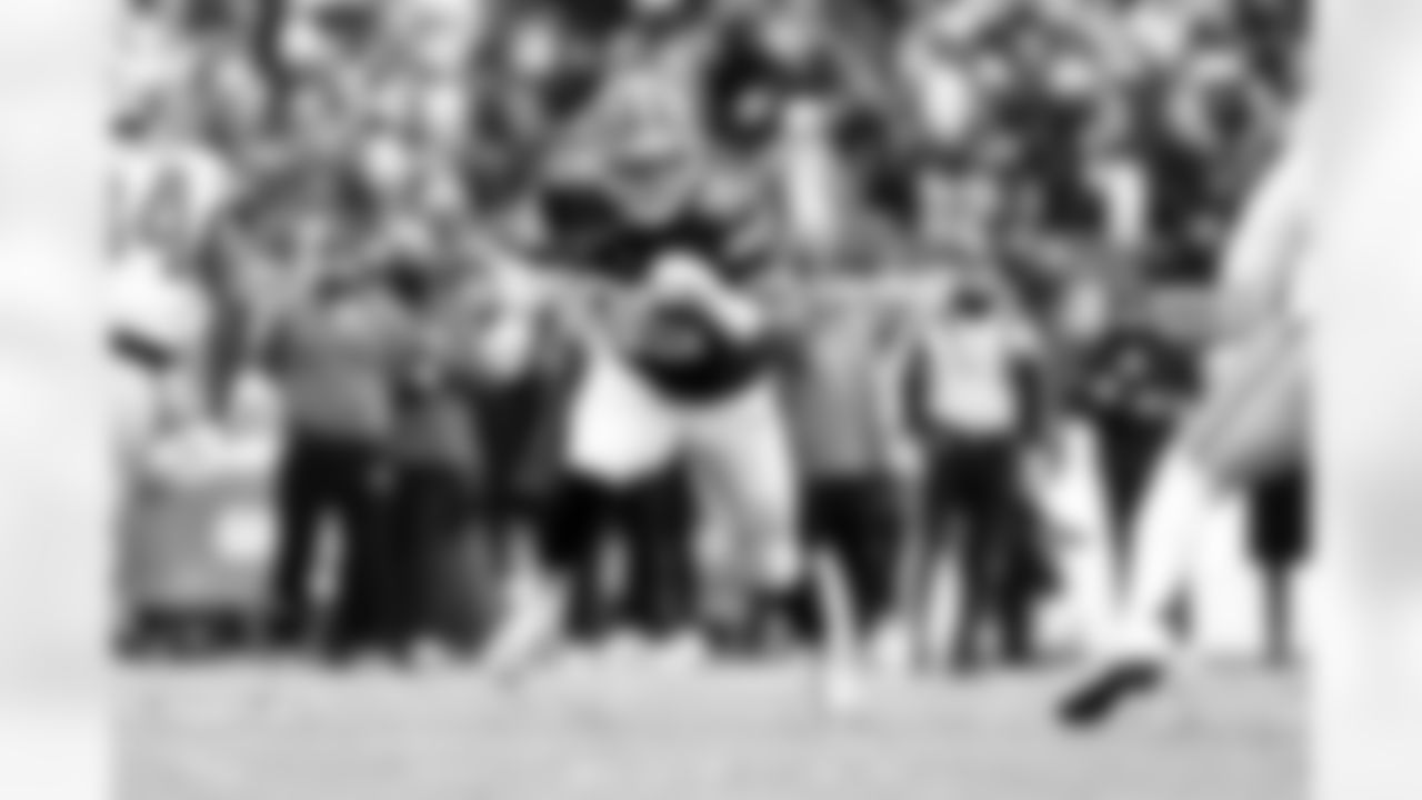 Defensive end Myles Garrett (95) during a NFL football game between the San Francisco 49ers and Cleveland Browns on November 30, 2025 at Huntington Bank Field.