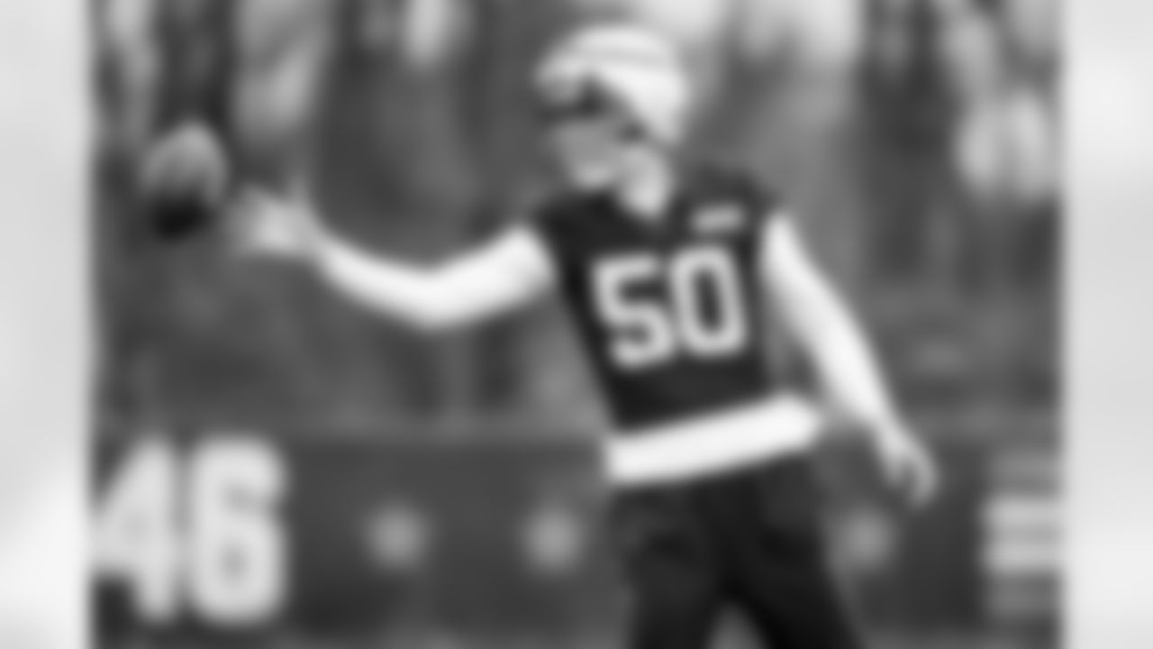 Long snapper Rex Sunahara (50) during practice at CrossCountry Mortgage Campus on December 19, 2024.