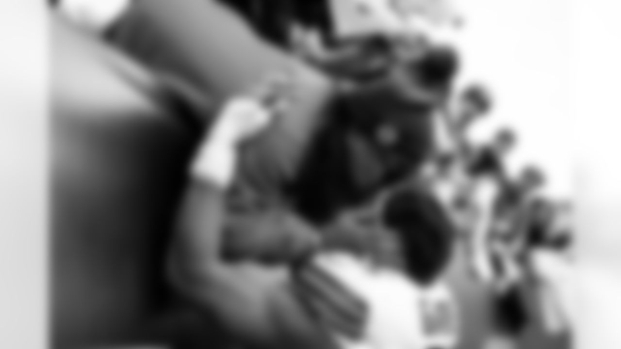 Defensive end Myles Garrett (95) and his mother Audrey Garrett after a NFL football game between the Cleveland Browns and Cincinnati Bengals on January 4, 2026 at Paycor Stadium. The Browns won 20-18.