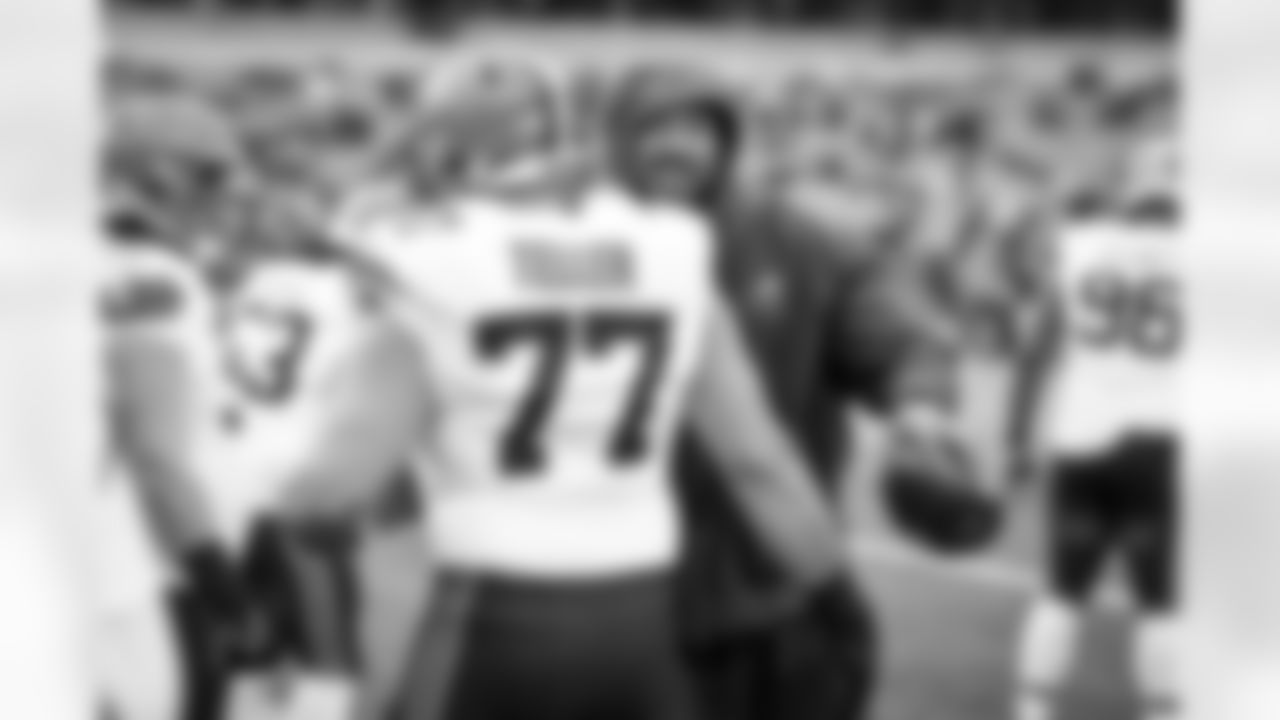 Defensive end Myles Garrett (95) before a NFL football game between the Cleveland Browns and Cincinnati Bengals on January 7, 2024 at Paycor Stadium.