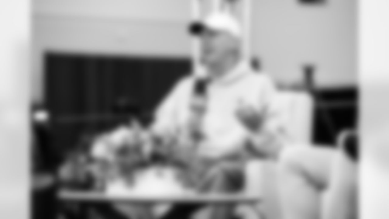 Head Coach Todd Monken speaks to the media at the 2026 NFL Combine on February 25, 2026 in Indianapolis, Indiana.