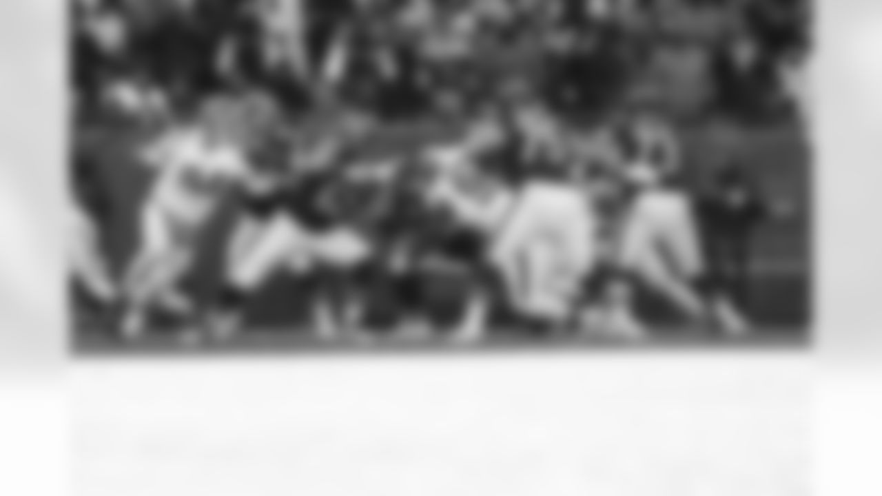 21.0 - Defensive end Myles Garrett (95) sacks Bears Quarterback Caleb Williams (18)