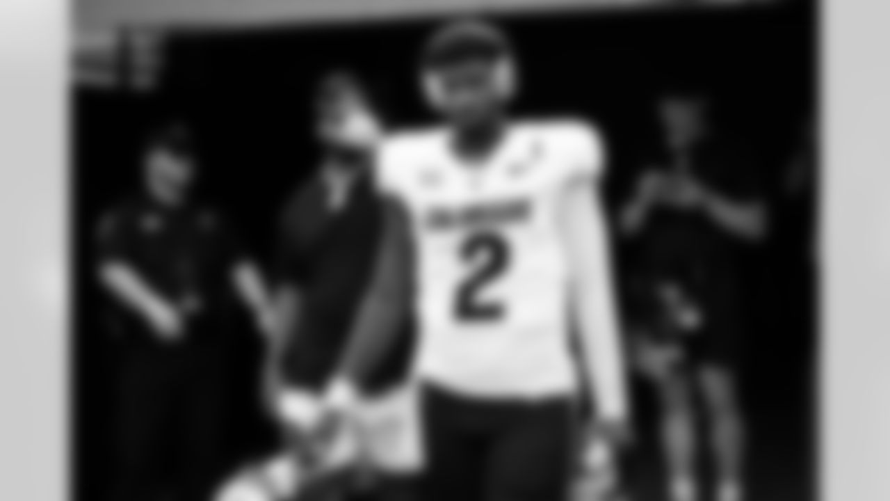 Colorado quarterback Shedeur Sanders (2) heads to the field before an NCAA college football game against Central Florida, Saturday, Sept. 28, 2024, in Orlando, Fla. (AP Photo/Phelan M. Ebenhack)