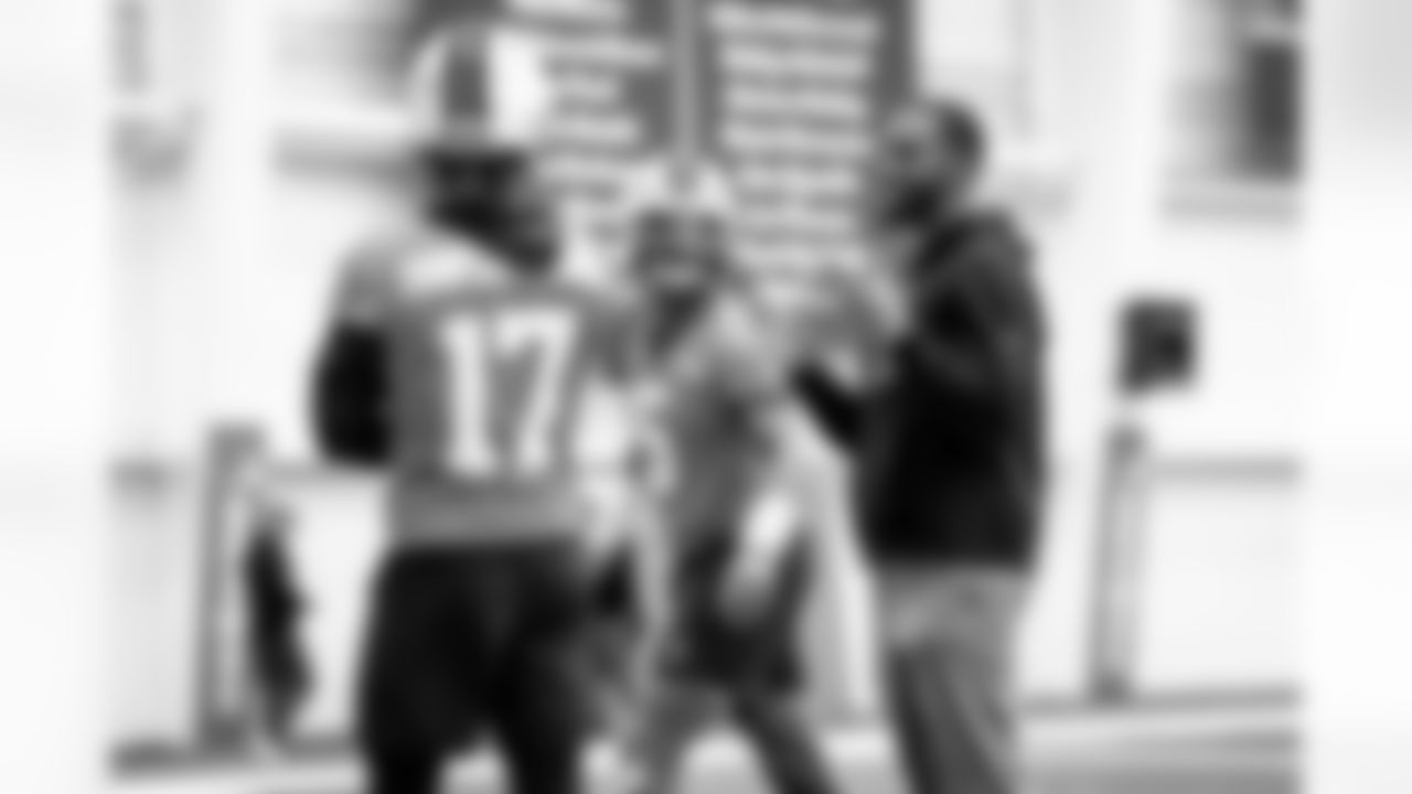 Offensive Assistant/Quarterbacks Coach Ashton Grant during practice at CrossCountry Mortgage Campus on December 12, 2024.
