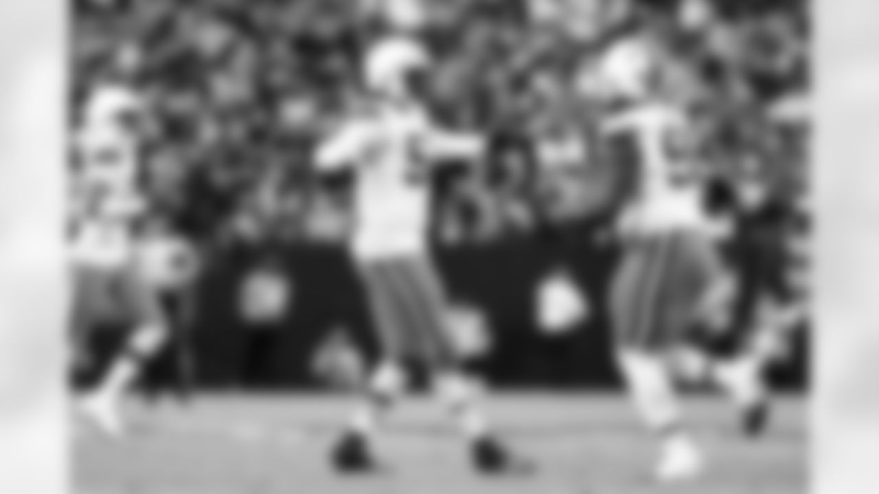 Defensive end Isaiah McGuire (57) and Defensive tackle Maliek Collins (96) during a NFL football game between the Cleveland Browns and Las Vegas Raiders on November 23, 2025 at Allegiant Stadium.