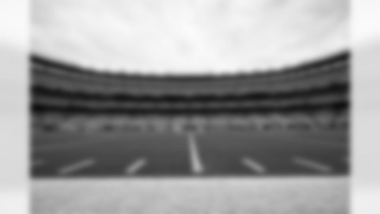 The stadium before a preseason NFL football game between the Los Angeles Rams and Cleveland Browns on August 23, 2025 at Huntington Bank Field.