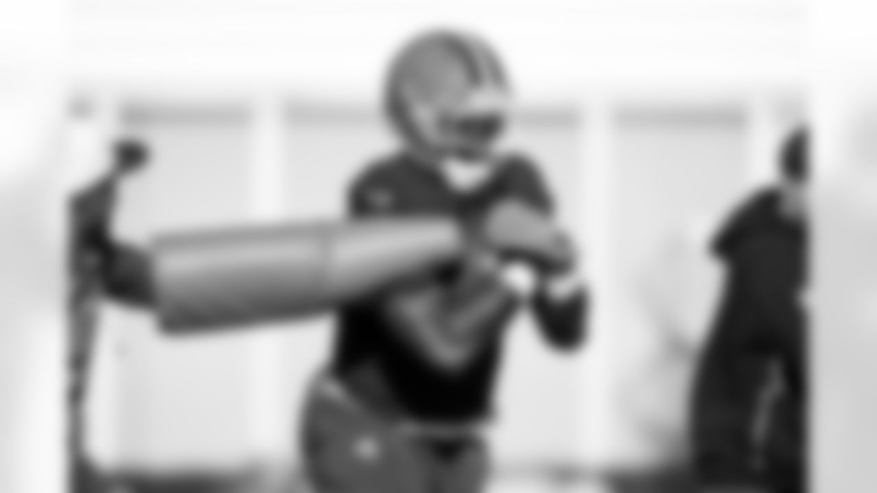 Tight end Harold Fannin Jr. (44) during practice at CrossCountry Mortgage Campus on December 18, 2025.