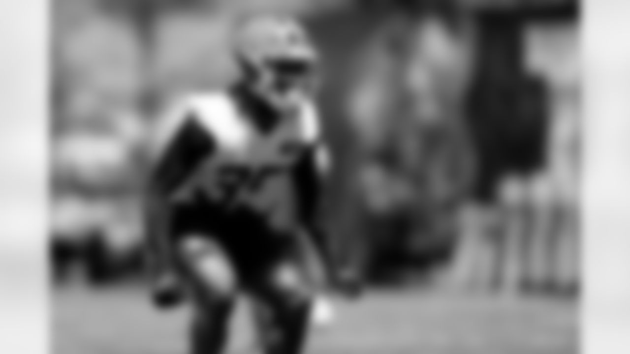 Defensive back Christian Ais (35) during fieldwork on the first day of Rookie Minicamp at CrossCountry Mortgage Campus on May 9, 2025.