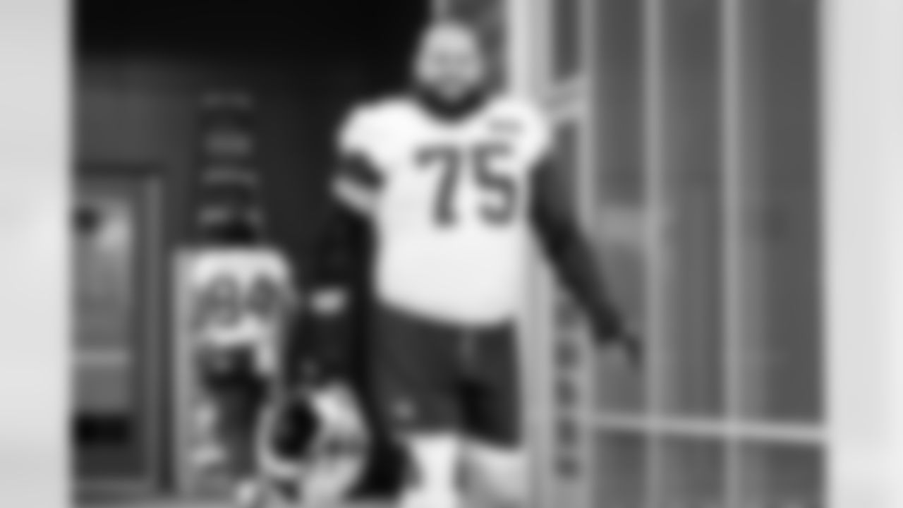 Offensive guard Joel Bitonio (75) during practice at CrossCountry Mortgage Campus on November 3, 2025.