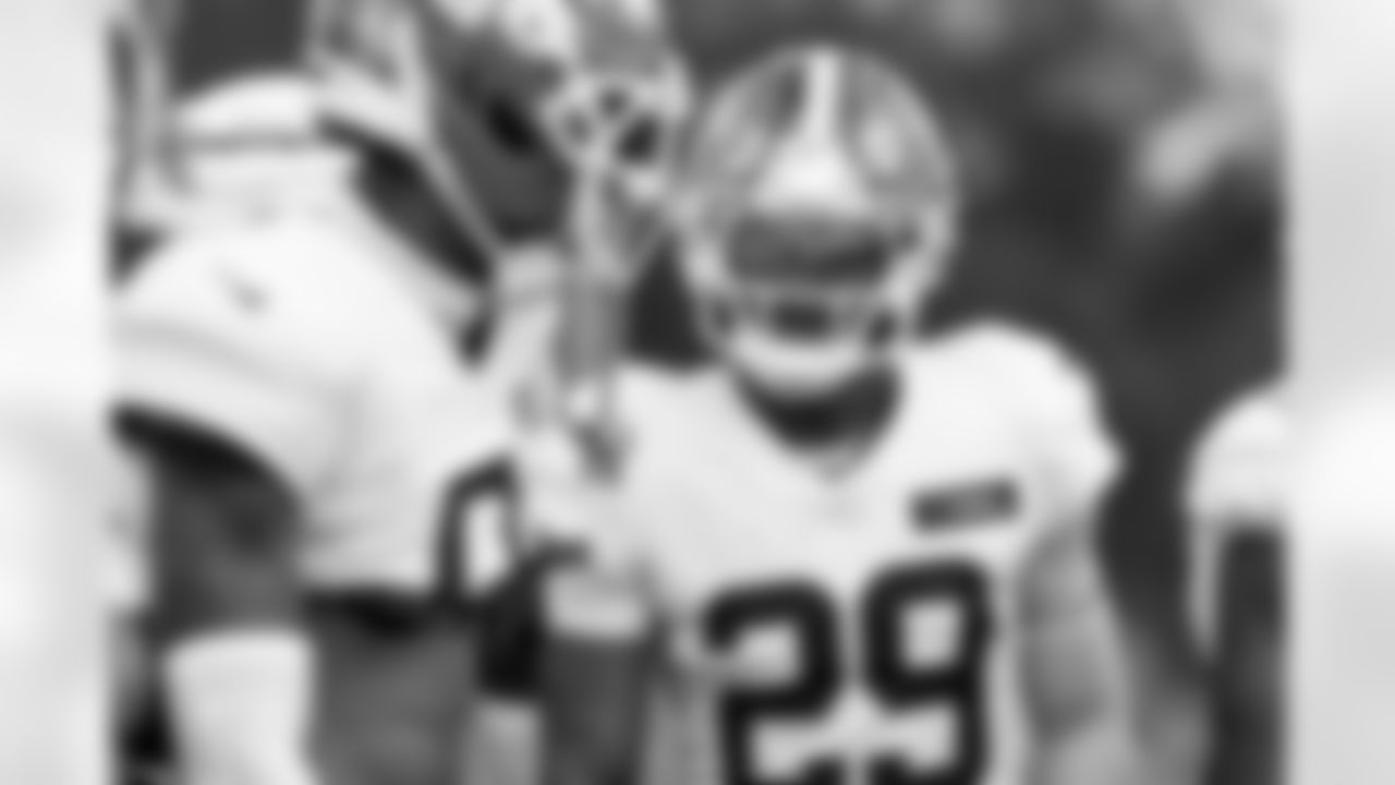 Cornerback Cameron Mitchell (29) during Day 5 of Training Camp at CrossCountry Mortgage Campus on July 28, 2025.